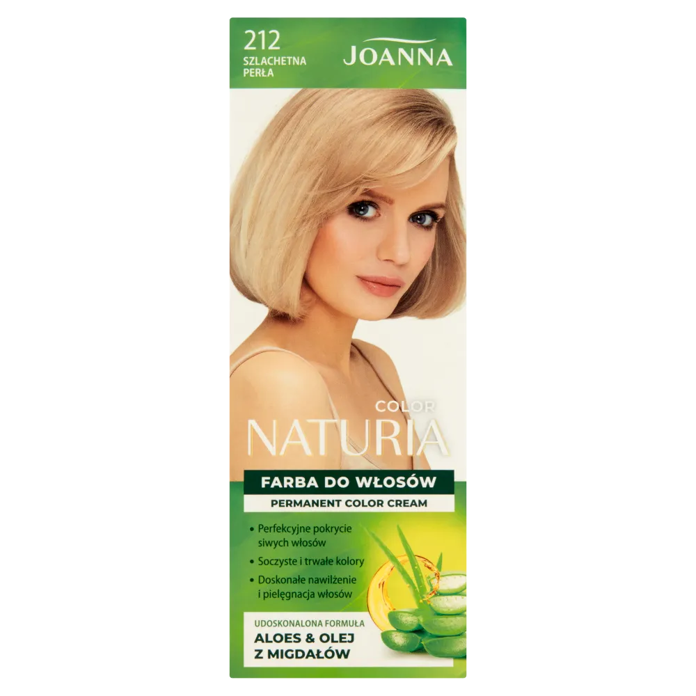 Joanna Naturia Color Farba do włosów nr 212 Szlachetna Perła, utleniacz 60 g + farba 40 g