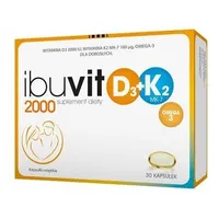 Ibuvit D3 2000 + K2 MK-7 Omega 3, suplement diety, 30 kapsułek