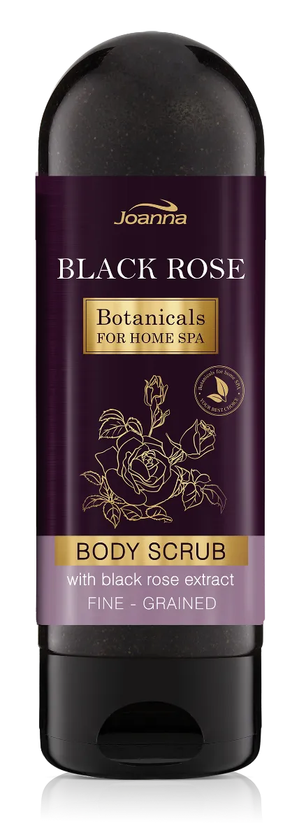 Joanna Botanicals Black Rose, peeling do ciała, z regenerującym ekstraktem z czarnej róży, 200g