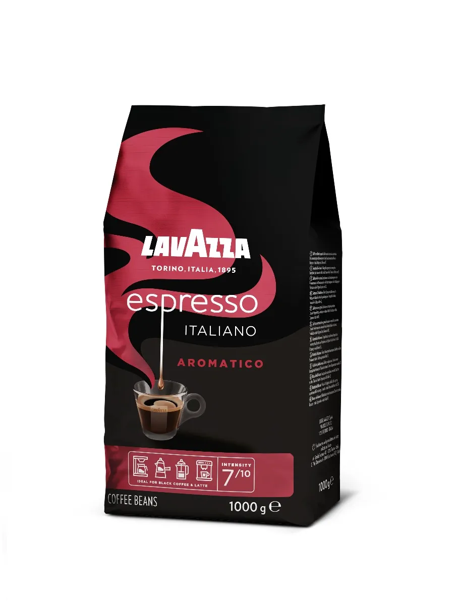 Lavazza Caffe Espresso Aromatico Kawa ziarnista palona, 1 kg