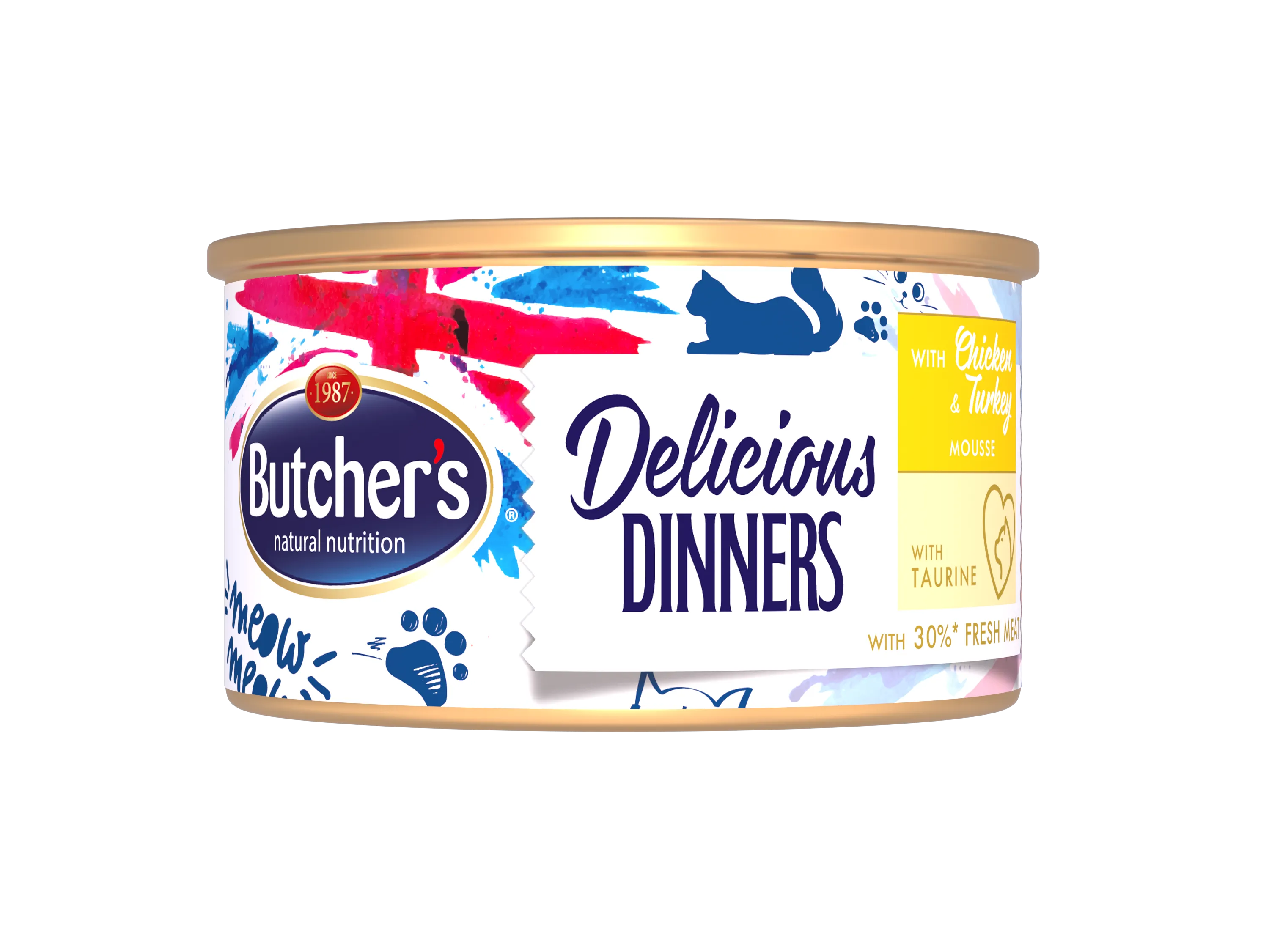 Butcher’s Delicious Dinners mus z kurczakiem i indykiem, 85 g
