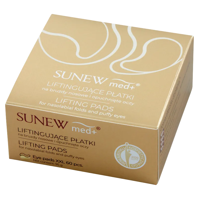 SunewMed+ Liftingujące płatki na bruzdy nosowe i opuchnięte oczy, 95 g (60 sztuk) 