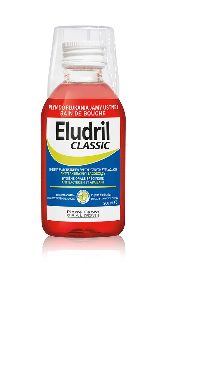 Eludril Classic, płyn do płukania jamy ustnej, 200 ml