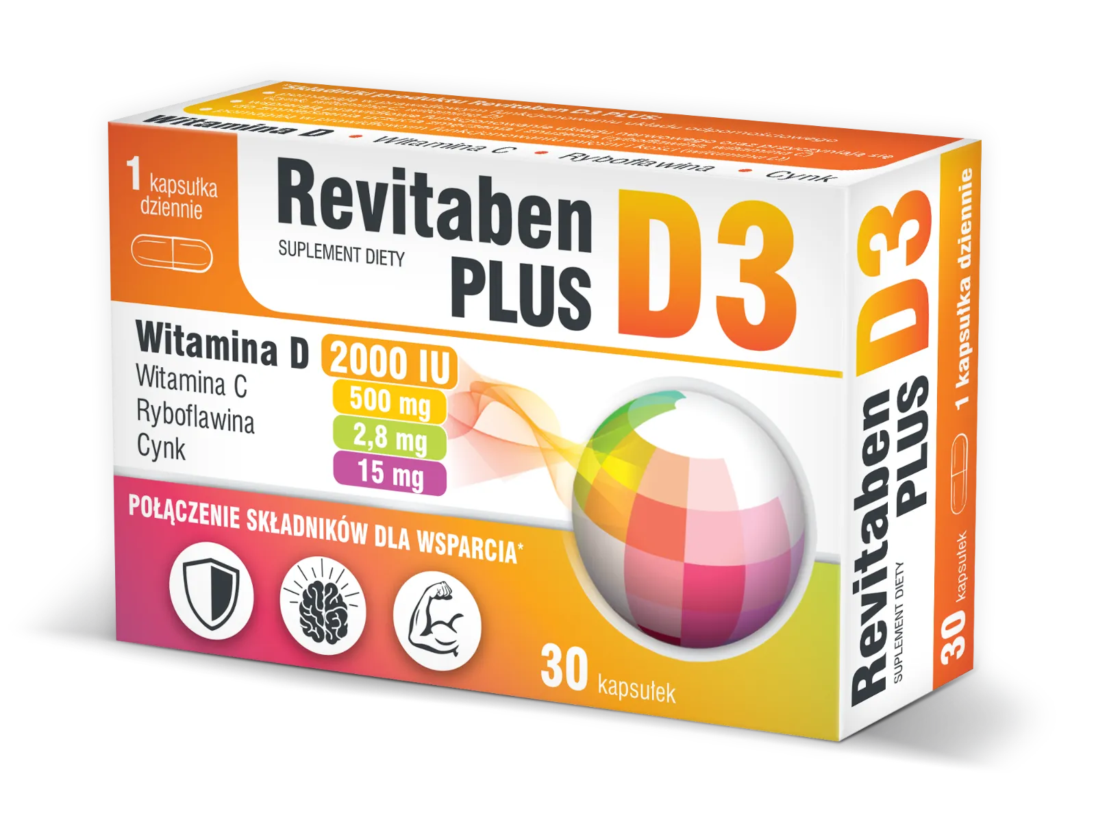 Revitaben D3 Plus, 30 kapsułek