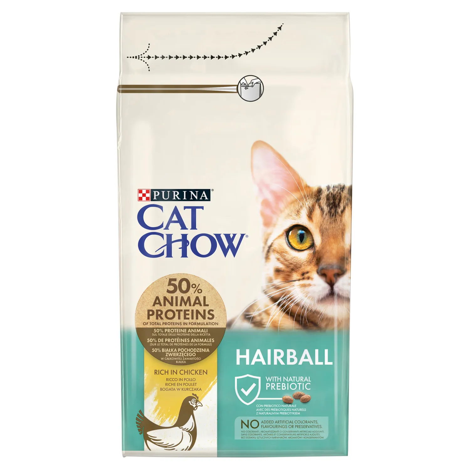 Purina Cat Chow Special Care Hairball sucha karma dla kotów bogata w kurczaka, 1,5 kg