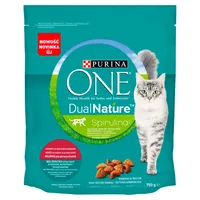 Purina ONE Dual Nature Spirulina Karma dla dorosłych kotów wołowina jako pierwszy składnik, 750 g