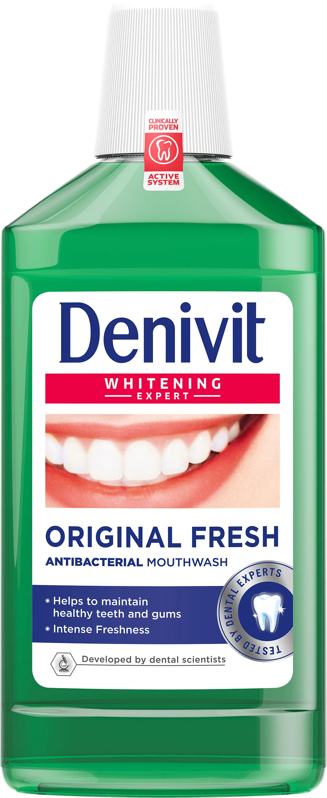 Denivit Whitening Expert Original Fresh płyn do płukania jamy ustnej, 500 ml