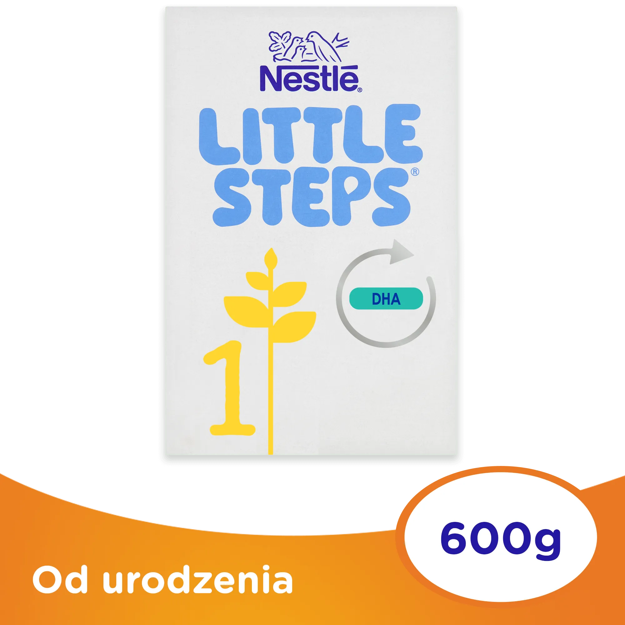 Nestle Little Steps 1, mleko w proszku początkowe dla niemowląt od urodzenia, 600 g