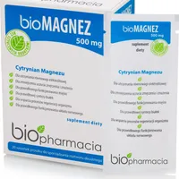 Biofarmacja bioMagnez 500 mg, 20 saszetek