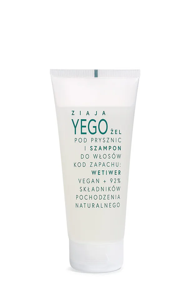 Ziaja Yego Żel pod prysznic i szampon do włosów Wetiwer, 200 ml