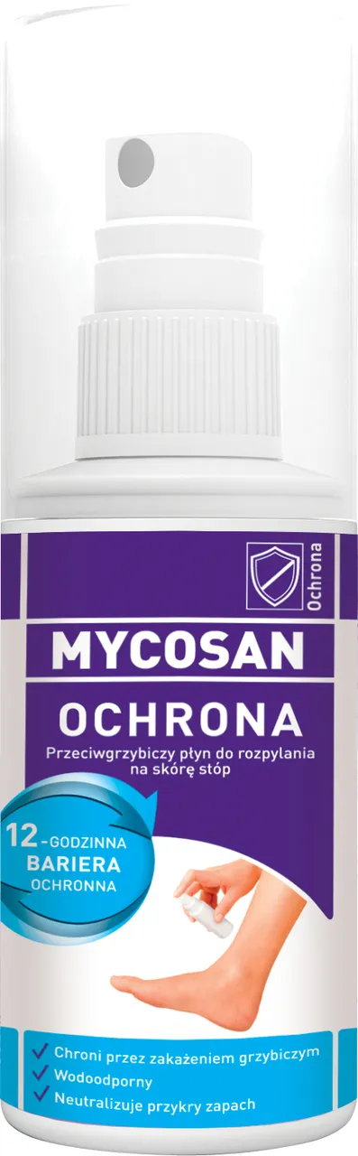 Mycosan Ochrona, aerozol przeciwgrzybiczy do stóp, 80 ml