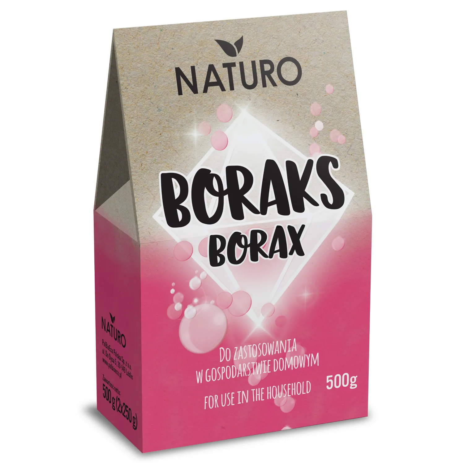 Eco Naturo Boraks Czteroboran Sodu, 500 g