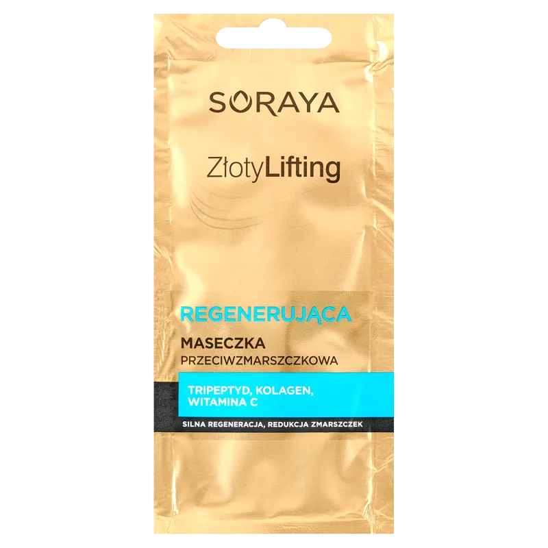 Soraya Złoty Lifting regenerująca maseczka przeciwzmarszczkowa, 8 ml