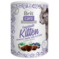 Brit Care Snack Superfruits Przysmaki z kurczakiem, kokosem i borówką amerykańską dla kociąt, 100 g