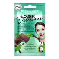 Eveline Cosmetics Look Delicious wygładzająca maseczka z naturalnym peelingiem Mint & Chocolate, 10 ml