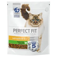 Perfect Fit Sensitive 1+ sucha karma dla kotów wrażliwych bogata w indyka, 750g