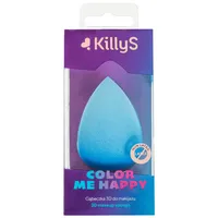 KillyS Color Me Happy Gąbeczka 3D do makijażu niebieska, 1 szt.