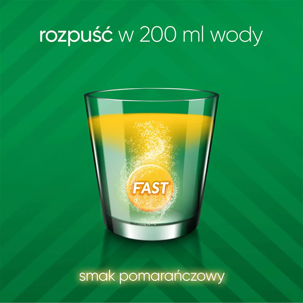 Vigor Fast Up o smaku pomarańczowym, suplement diety, 20 tabletek musujących 