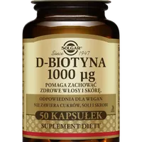 Solgar D-biotyna 1000mcg, suplement diety, 50 kapsułek