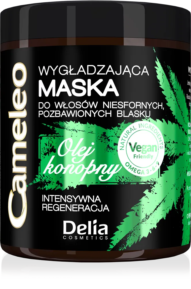 Delia Cameleo Green Hair Care wygładzająca maska z olejem konopnym, 200 ml