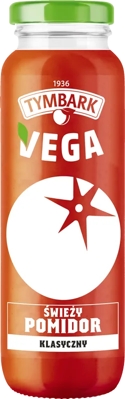 Tymbark Vega Świeży Pomidor Klasyczny sok pomidorowy, 250 ml. Data ważności 31.05.2024