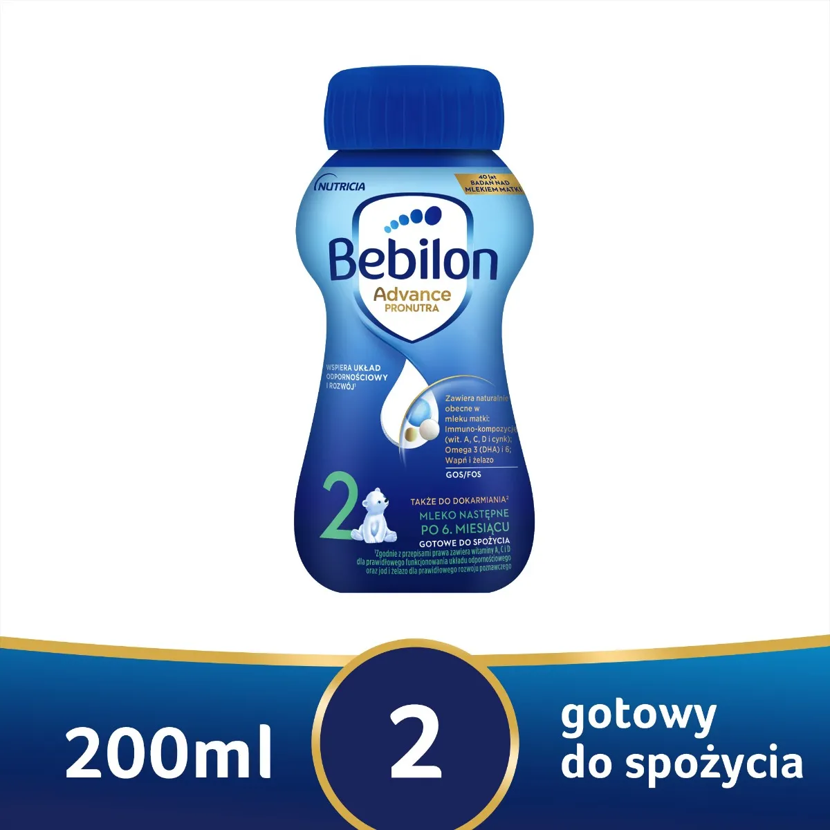 Bebilon 2 Pronutra ­Advance Mleko następne po 6. miesiącu, 200 ml