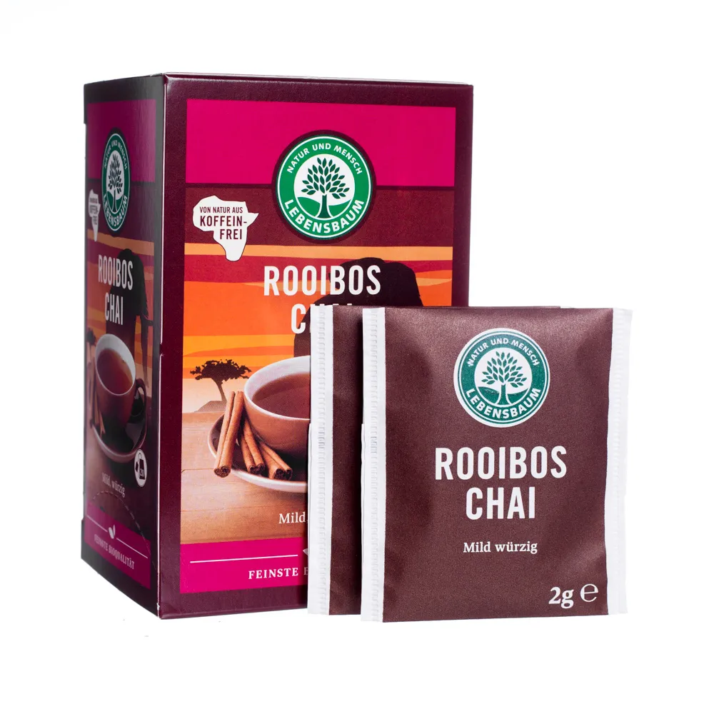 Herbata Rooibos Chai Ekspresowa BIO (20 x 2 g) - LEBENSBAUM 