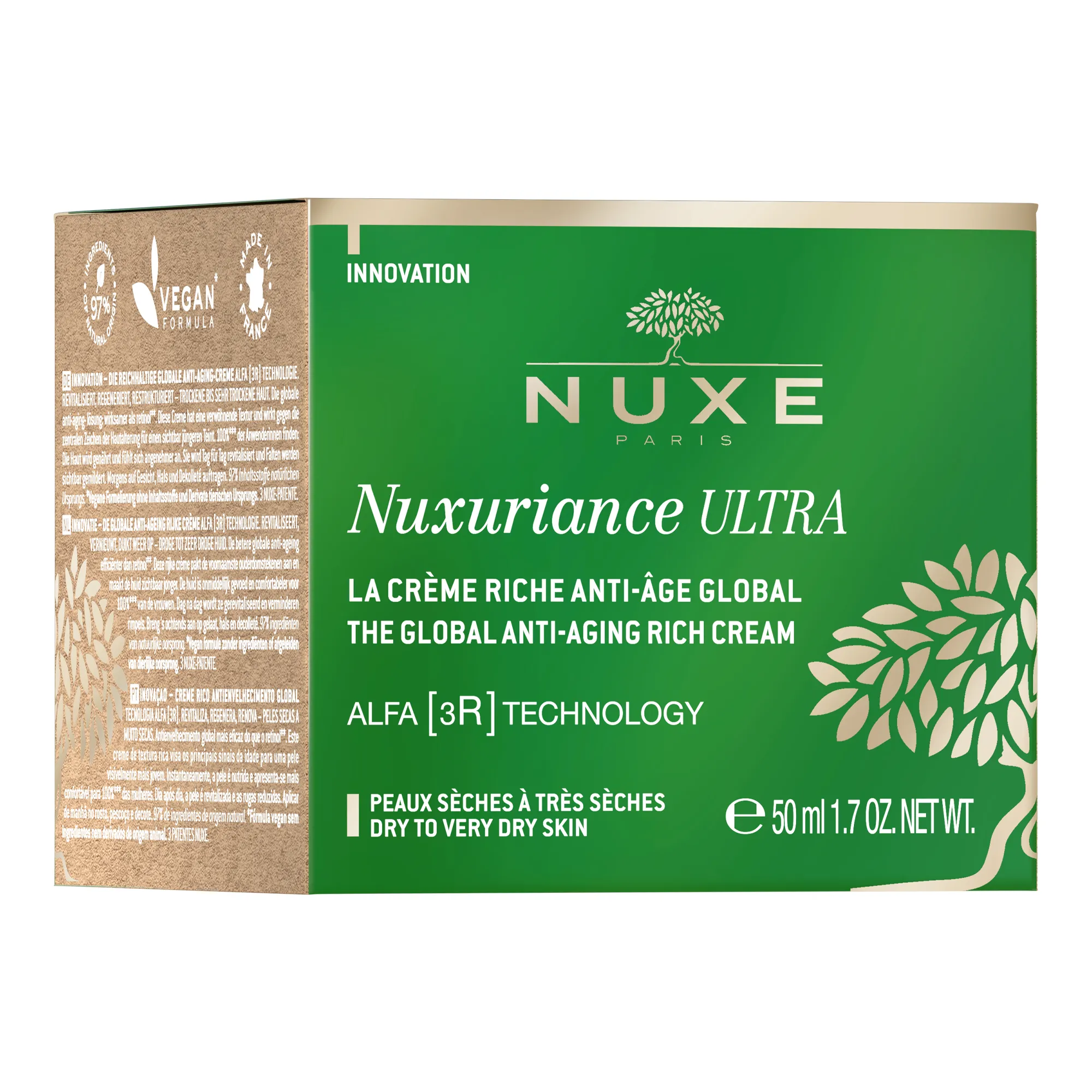 NUXE Nuxariance Ultra bogaty krem do twarzy przeciwstarzeniowy na dzień, 50 ml 
