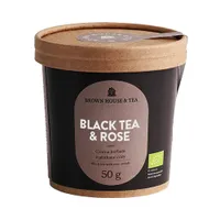 Brown House & Tea Black Tea & Rose, czarna herbata z płatkami róży, 50 g