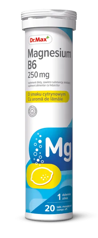 Magnesium B6 Dr.Max, suplement diety, 20 tabletek musujących