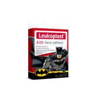Leukoplast Kids Hero Edition, zestaw plastrów dla dzieci Batman, 12 sztuk