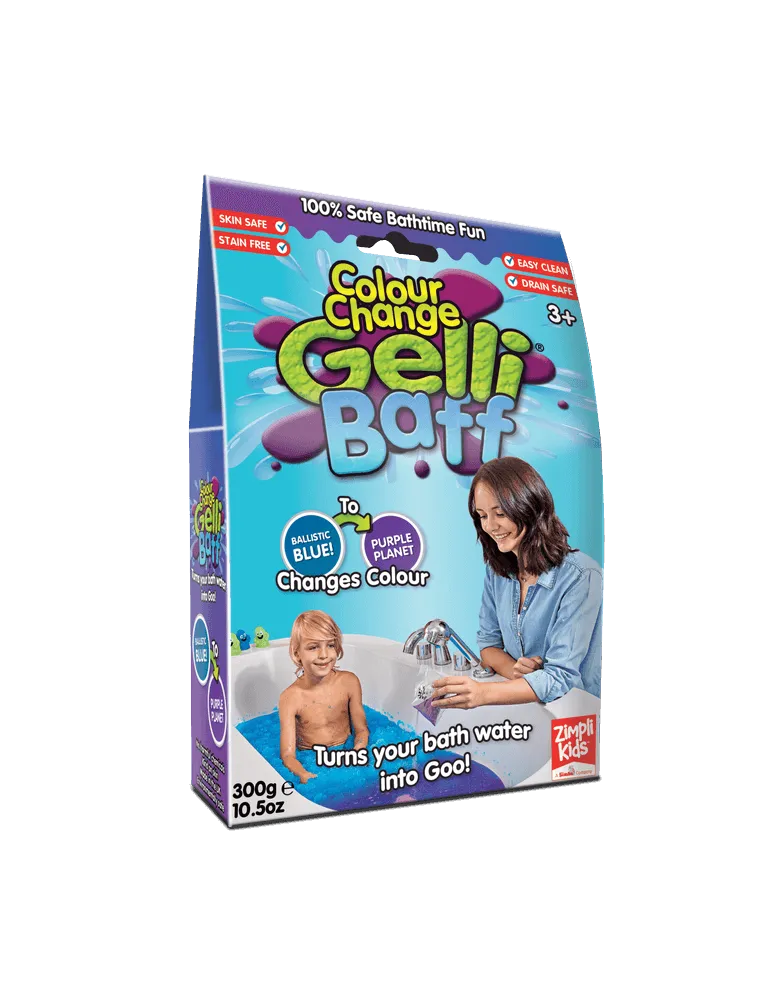 Zimpli Kids Colour Change Gelli Baff Magiczny proszek do kąpieli Błękitny, 300 g
