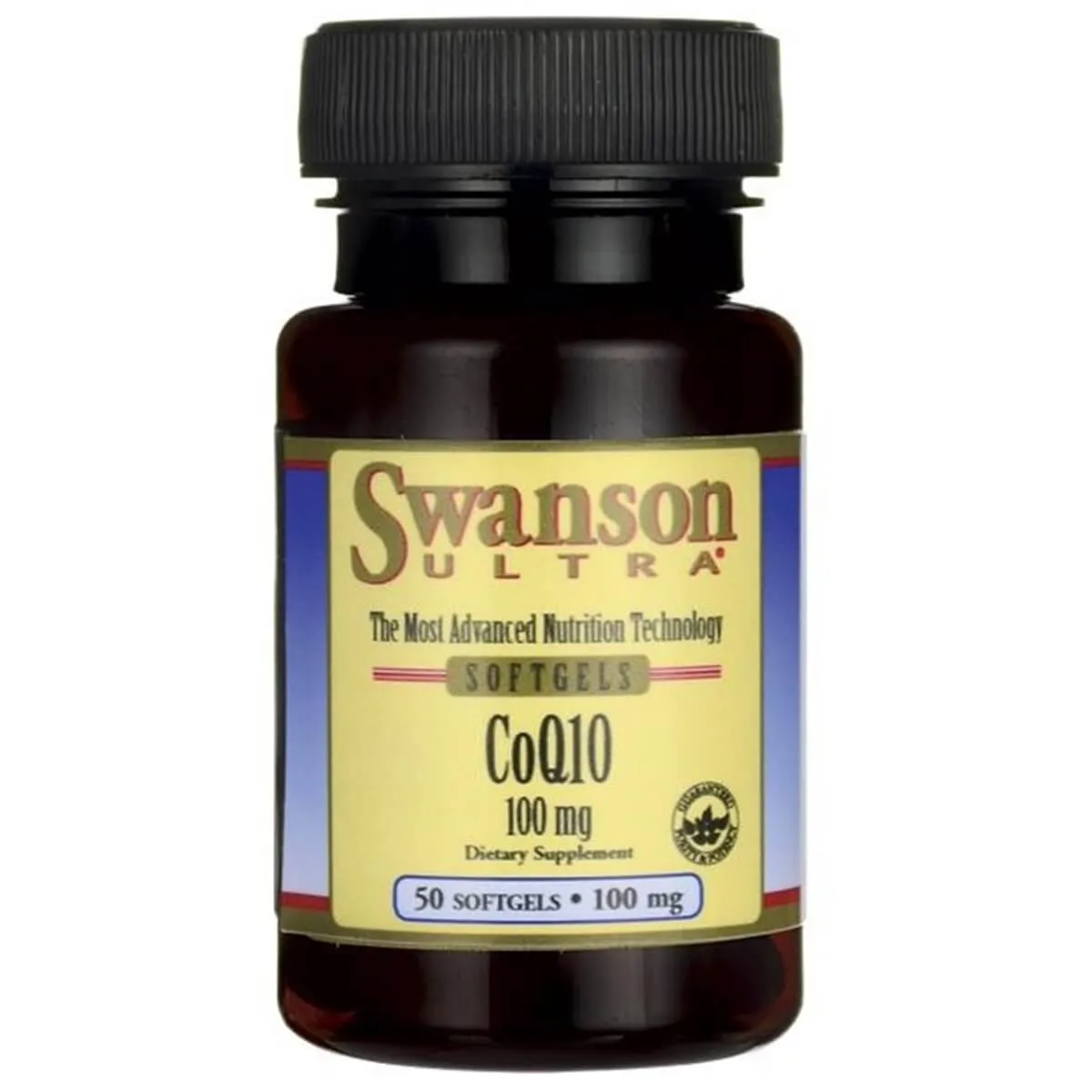 Swanson CoQ10, 100 mg, suplement diety, 50 kapsułek