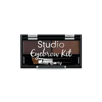 Miss Sporty Studio Eyebrow Kit paleta do makijażu brwi, Medium Brown, 1,1 g