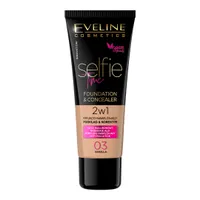 Eveline Cosmetics Selfie Time podkład kryjąco-nawilżający 2w1 03 Vanilla, 30 ml