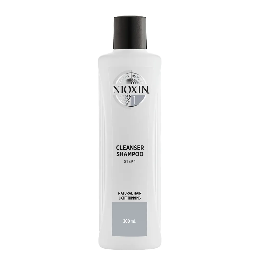 Nioxin System 1 szampon oczyszczający do włosów naturalnych, 300 ml