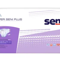 Seni Super Plus, pieluchomajtki zapinane na rzepy, medium 75-110 cm, 30 sztuk