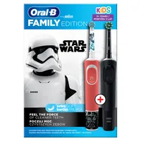 Oral-B Family Edition D103 zestaw szczoteczek akumulatorowych dla dzieci i dorosłych Star Wars, 2 szt.