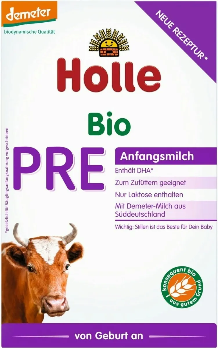Holle PRE BIO Mleko dla niemowląt od urodzenia, 400 g