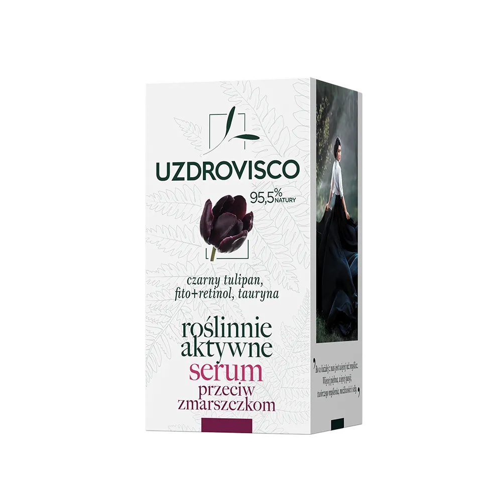 Uzdrovisco Roślinne Aktywne serum do twarzy przeciwzmarszczkowe, 30 ml
