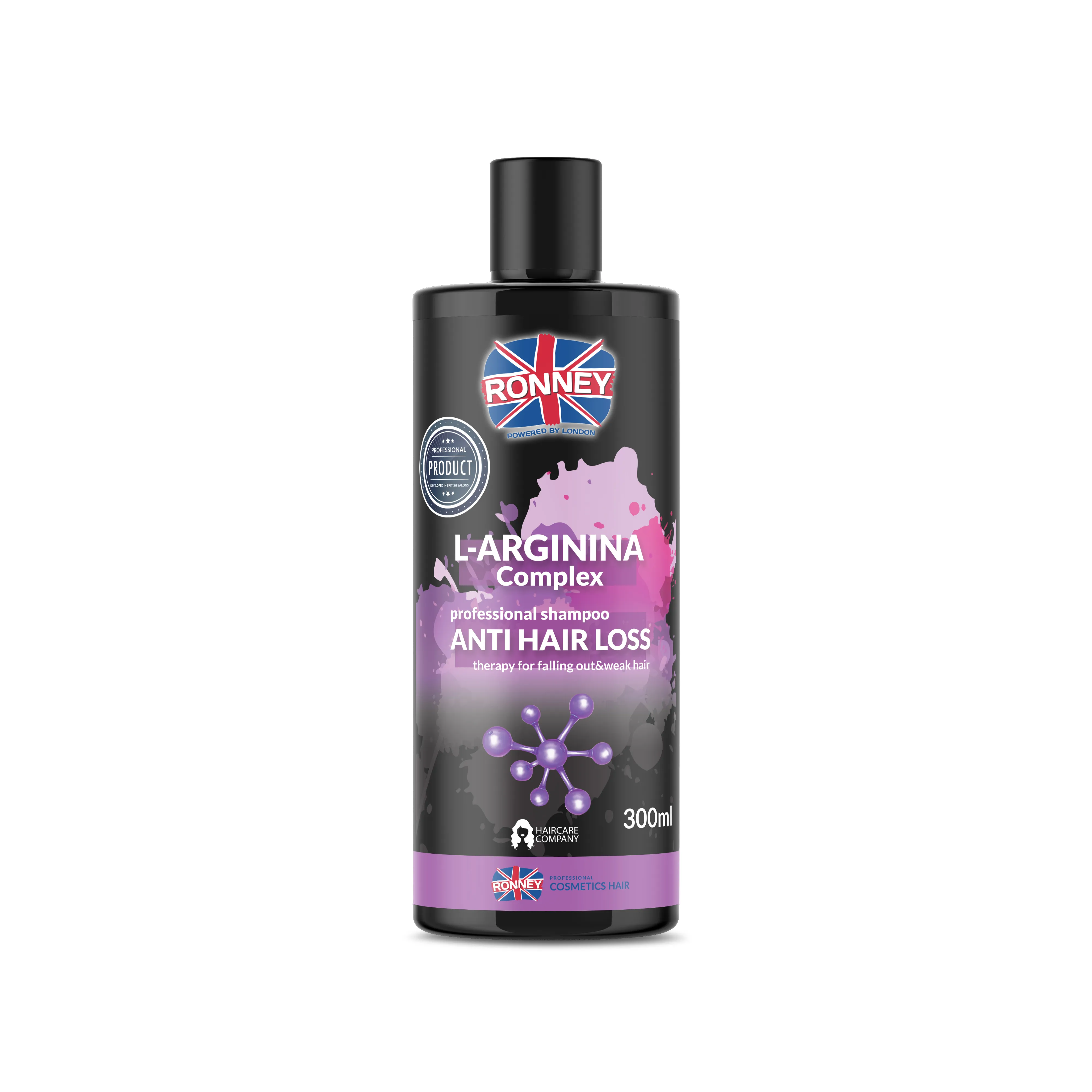 RONNEY Professional Shampoo L-Arginina Complex Anti Hair Loss Therapy szampon przeciwko wypadaniu włosów, 300 ml