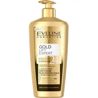 Eveline Cosmetics Gold Lift Expert, mleczko odżywcze z drobinkami złota, 350 ml