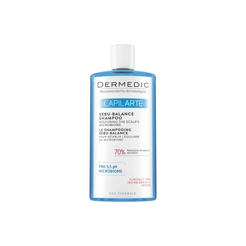 Dermedic Capilarte Sebu-Balance szampon do włosów nadmiernie przetłuszczających się, 300 ml
