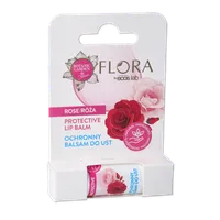 Flora ochronny balsam do ust Róża, 3,8 g