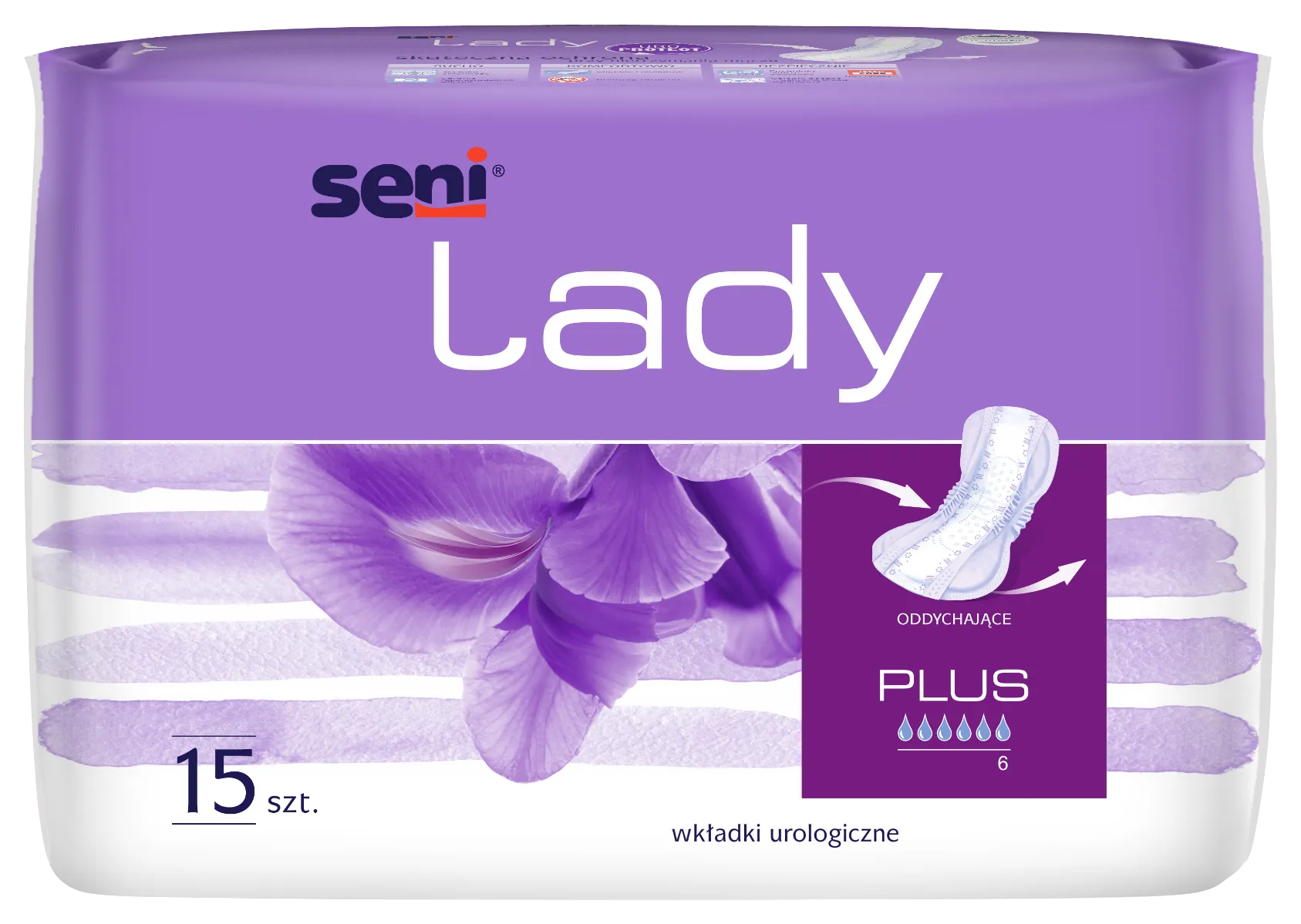 Seni Lady Plus Wkładki urologiczne, 15 sztuk