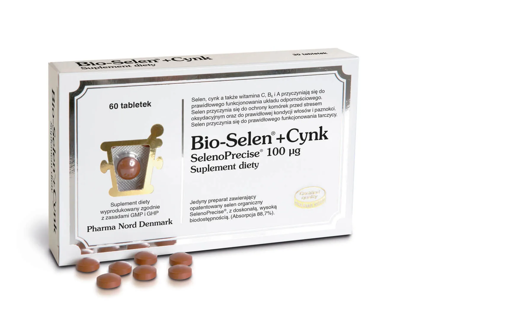 Bio-Selen + Cynk, suplement diety, 60 tabletek