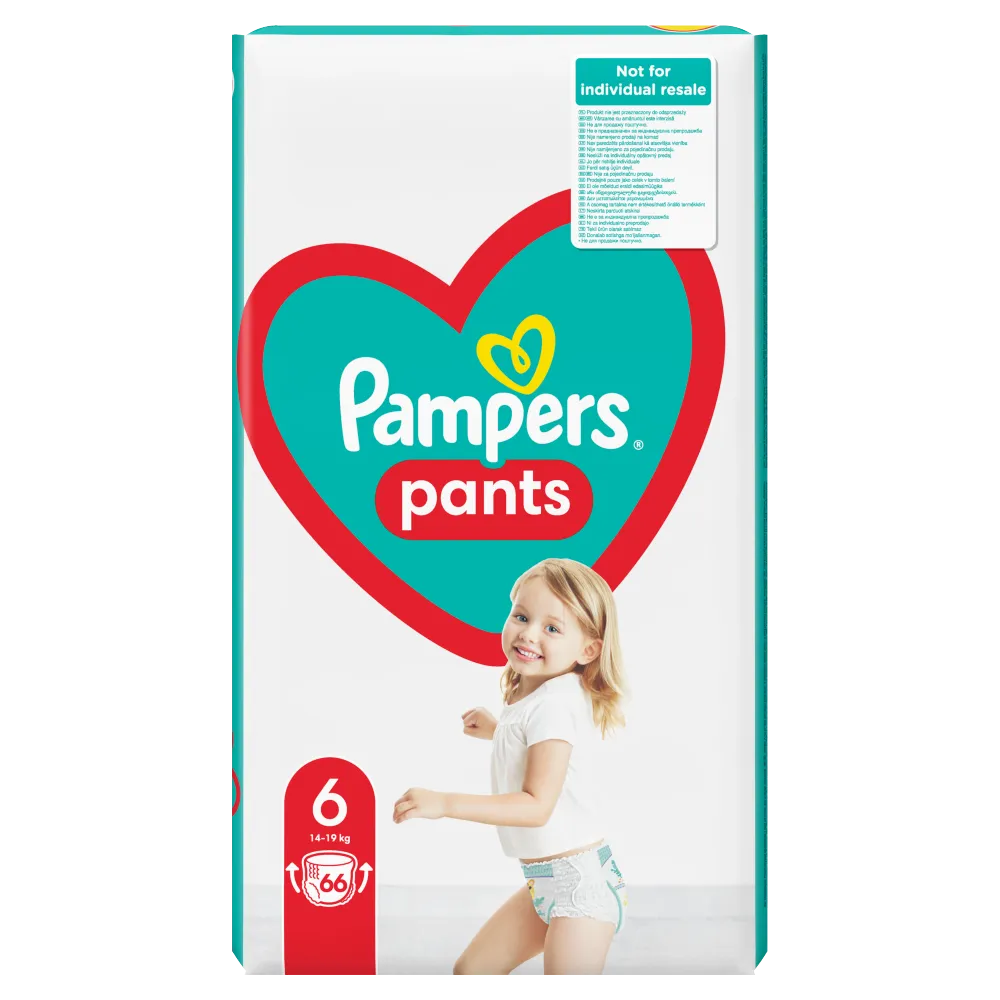 Pampers Pants 6 (15kg+), pieluchomajtki, 132 sztuk