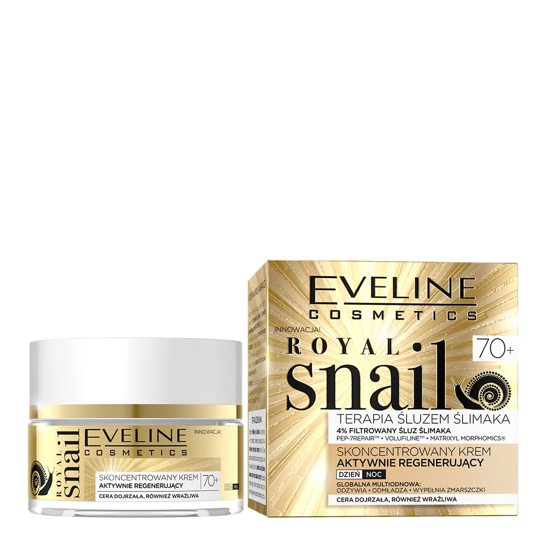 Eveline Cosmetics Royal Snail aktywnie regenerujący krem 70+, 50 ml