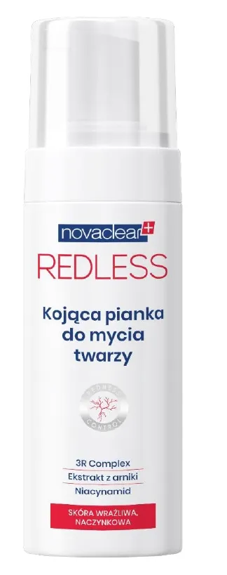Novaclear Redless, kojąca pianka do mycia twarzy, 100 ml