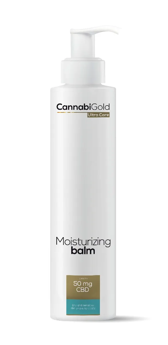CannabiGold Ultra Care Moisturizing, balsam nawilżający do skóry suchej i wrażliwej, 200 ml